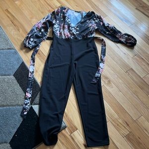 Shein surplice beck tie waist jumpsuit